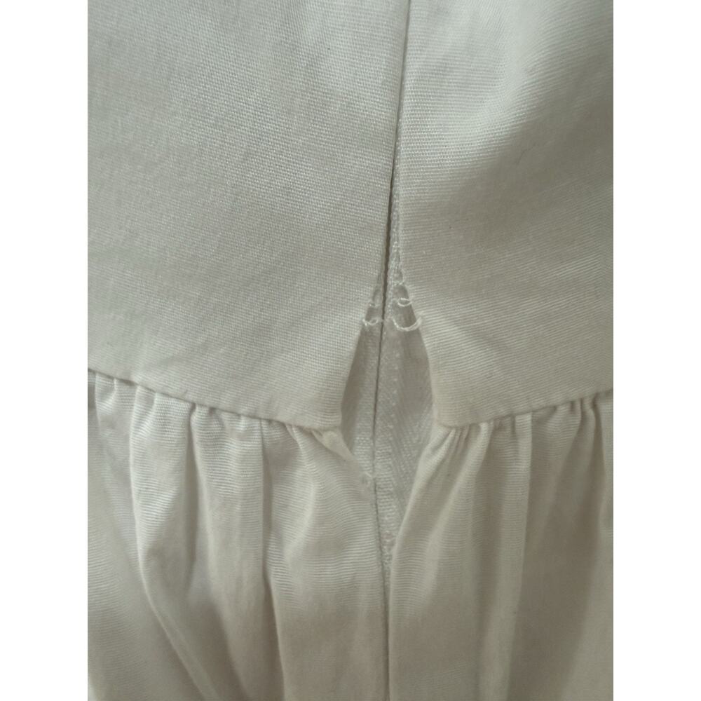 Staud Elio Off Shoulder Mini Dress Size 6 Women Preppy Cotton Blend Tiered White - Picture 4 of 7